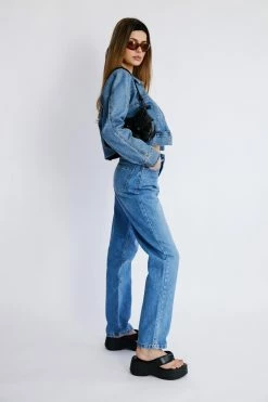 Organic Cotton Straight Leg Denim Jeans -Nasty Gal Sales Store Sales womens mid20blue organic cotton straight leg denim jeans
