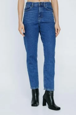 Organic Denim High Waisted Mom Jeans