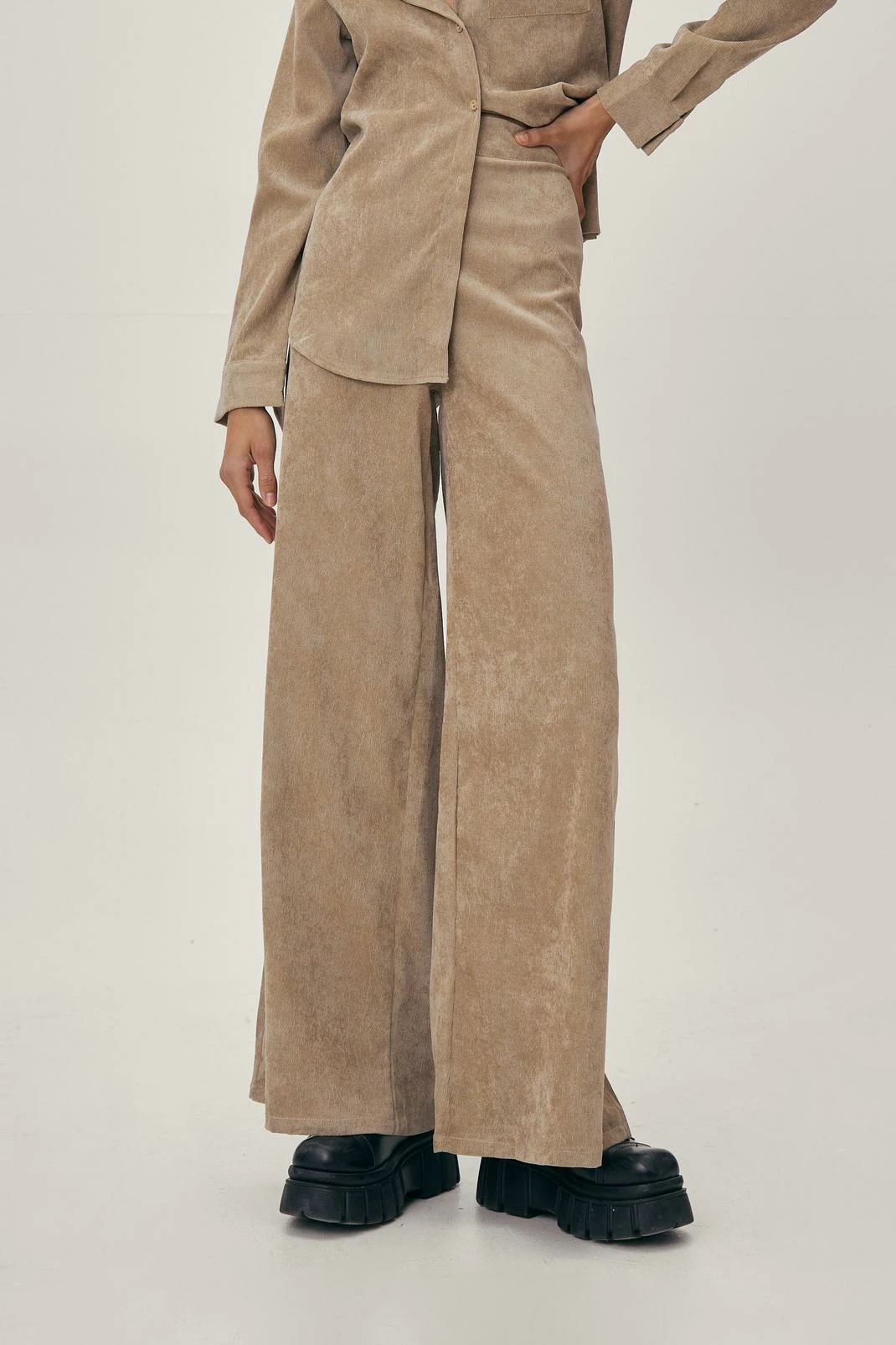 Cord Wide Leg Two Piece Pants 2 Cord Wide Leg Two Piece Pants - Image 2