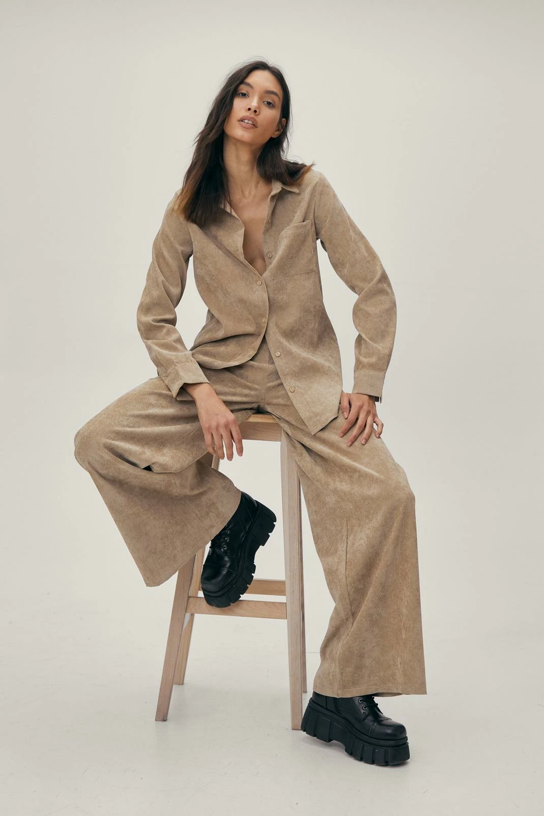 Cord Wide Leg Two Piece Pants 1 Cord Wide Leg Two Piece Pants