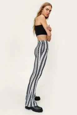 Alternative view of Geo Mesh Flared Pants