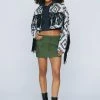 Premium Aztec Cropped Fringe Detail Shacket