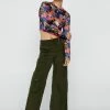 Cut Out Front Long Sleeve Top