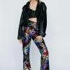 Premium Diamond Motif Sequin Flared Pants