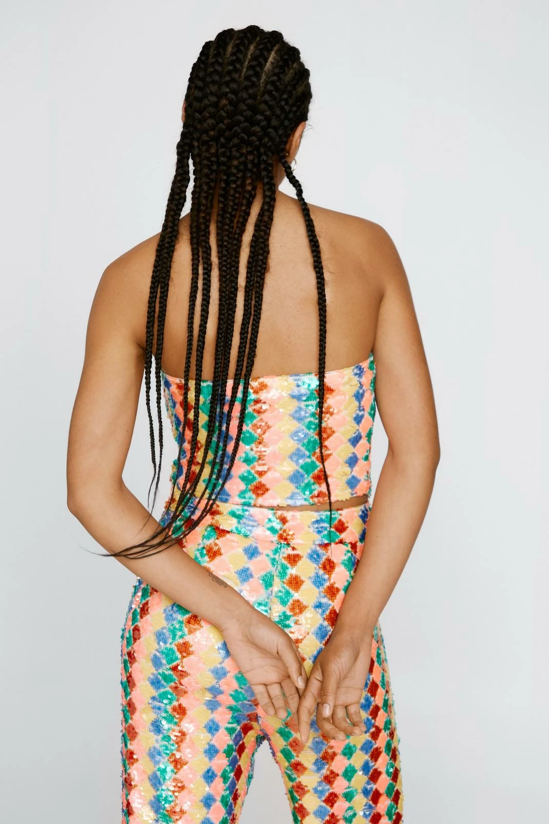 Premium Zig Zag Sequin Bustier Top 3 Premium Zig Zag Sequin Bustier Top - Image 3