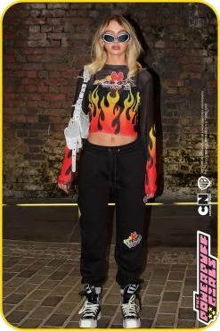 Alternative view of The Powerpuff Girls Printed Mesh Long Sleeve Top