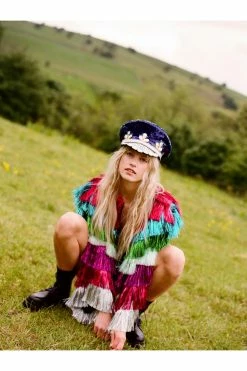 Tiered Tinsel Party Crasher Jacket -Nasty Gal Sales Store Sales womens multi tiered tinsel party crasher jacket 2