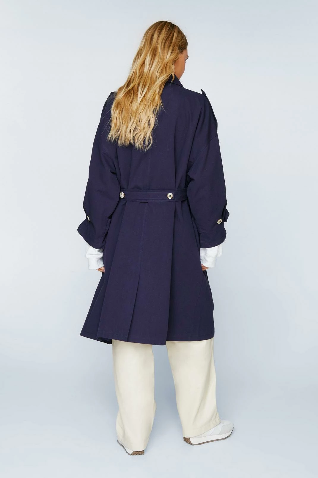 Belted Oversized Double Breasted Trench Coat 6 Belted Oversized Double Breasted Trench Coat - Image 6