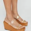 Jelly Strap Platform Wedge Sandals