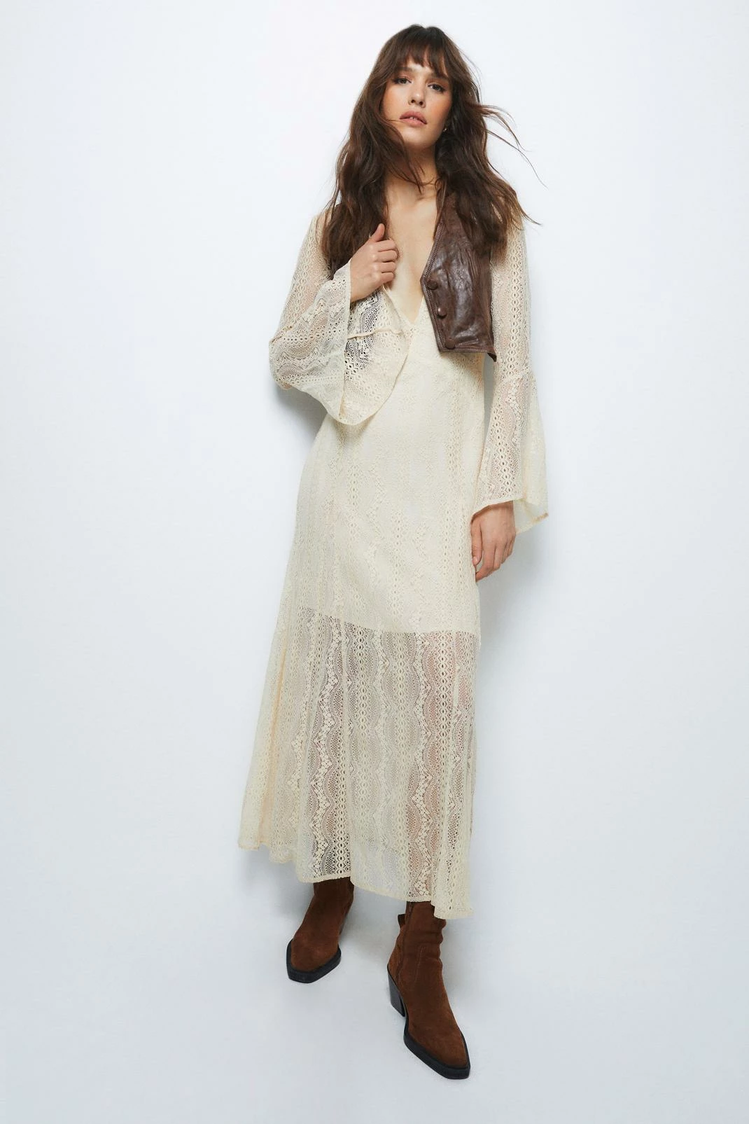 Lace Plunge Maxi Dress 7 Lace Plunge Maxi Dress - Image 7