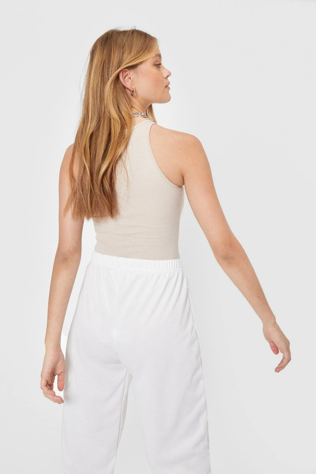 Ribbed Racerback High Leg Bodysuit 6 Ribbed Racerback High Leg Bodysuit - Image 6