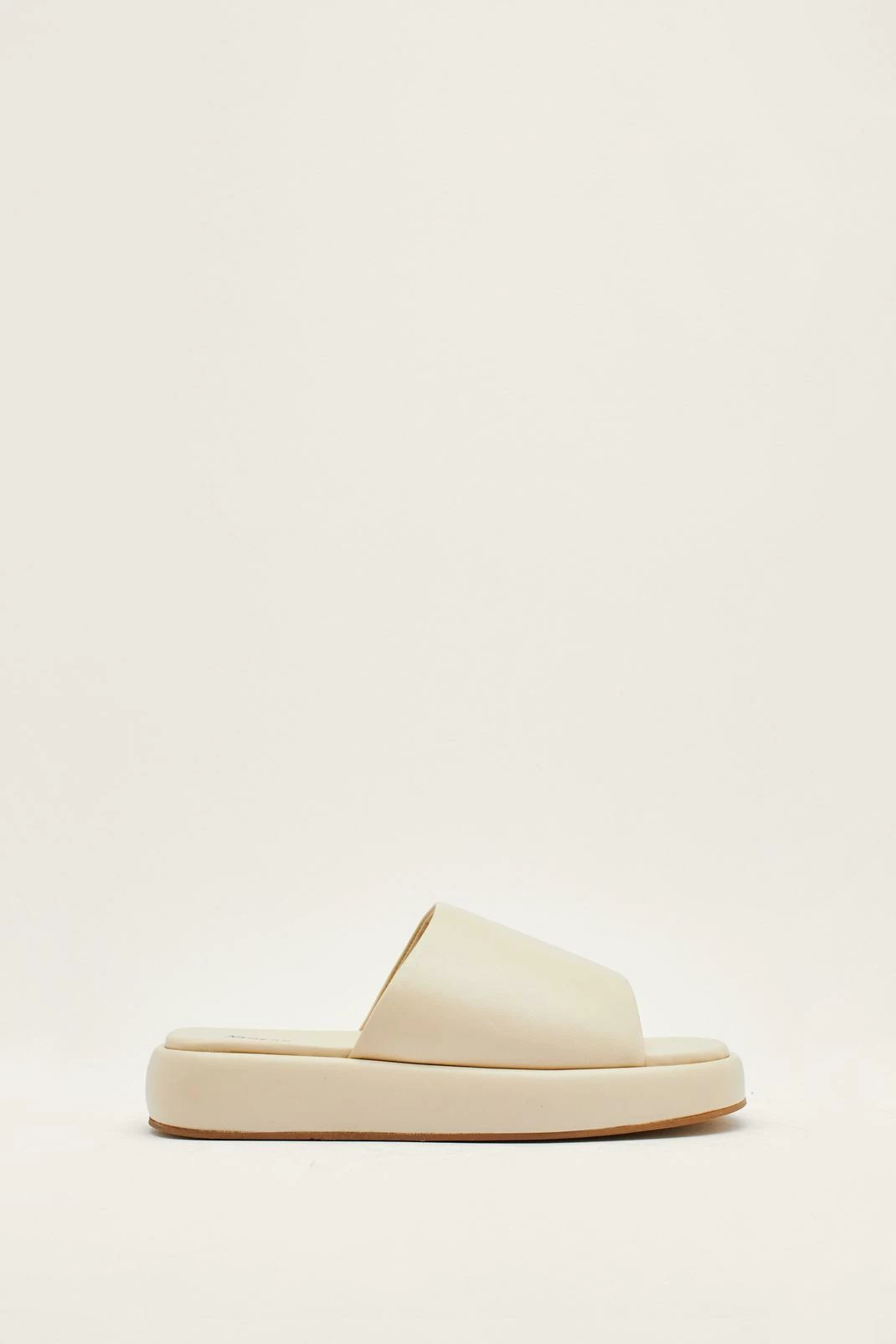 Leather Flatform Mules 2 Leather Flatform Mules - Image 2
