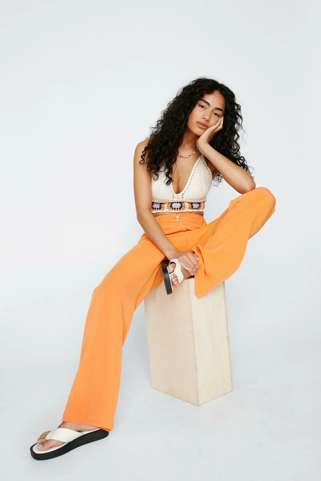 Asymmetric Waistband Tailored Pants 2 Asymmetric Waistband Tailored Pants - Image 2