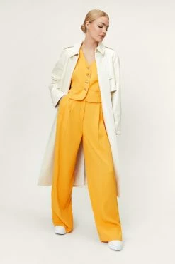 Cropped Tailored Single Breasted Vest 37 Cropped Tailored Single Breasted Vest -Nasty Gal Sales Store Sales womens orange cropped tailored single breasted vest