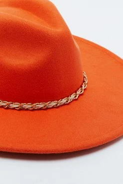 Fedora Hat 6 Fedora Hat -Nasty Gal Sales Store Sales womens orange fedora hat 2