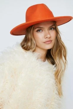 Fedora Hat 7 Fedora Hat -Nasty Gal Sales Store Sales womens orange fedora hat 3