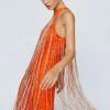 Petite Beaded Tassel Wide Leg Jumpsuit