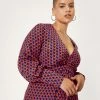 Plus Size Geo Print Maxi Dress