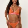 Satin Contrast Lingerie Set