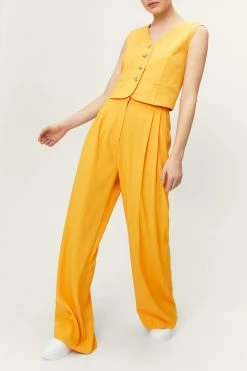 Tailored High Waisted Wide Leg Pants 27 Tailored High Waisted Wide Leg Pants -Nasty Gal Sales Store Sales womens orange tailored high waisted wide leg pants 2