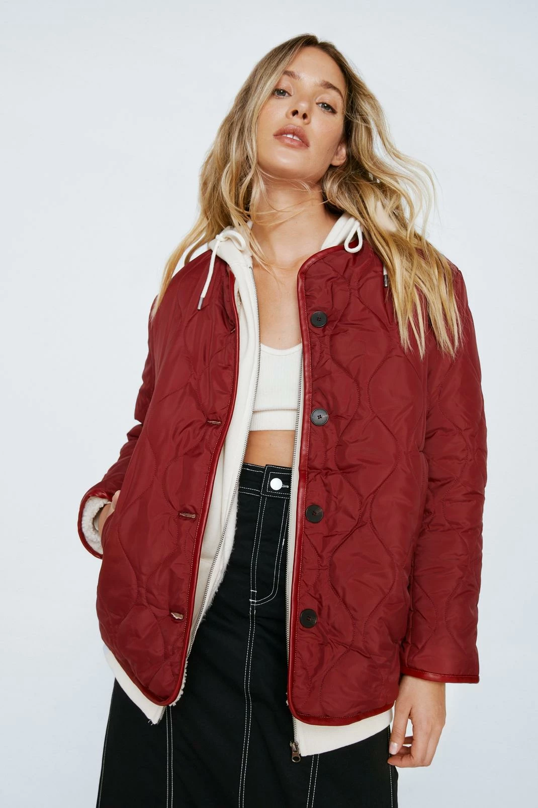 Reversible Teddy Lined Quilted Jacket 7 Reversible Teddy Lined Quilted Jacket - Image 7