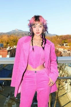 City Scouts Premium Cord Blazer -Nasty Gal Sales Store Sales womens pink city scouts premium cord blazer 3