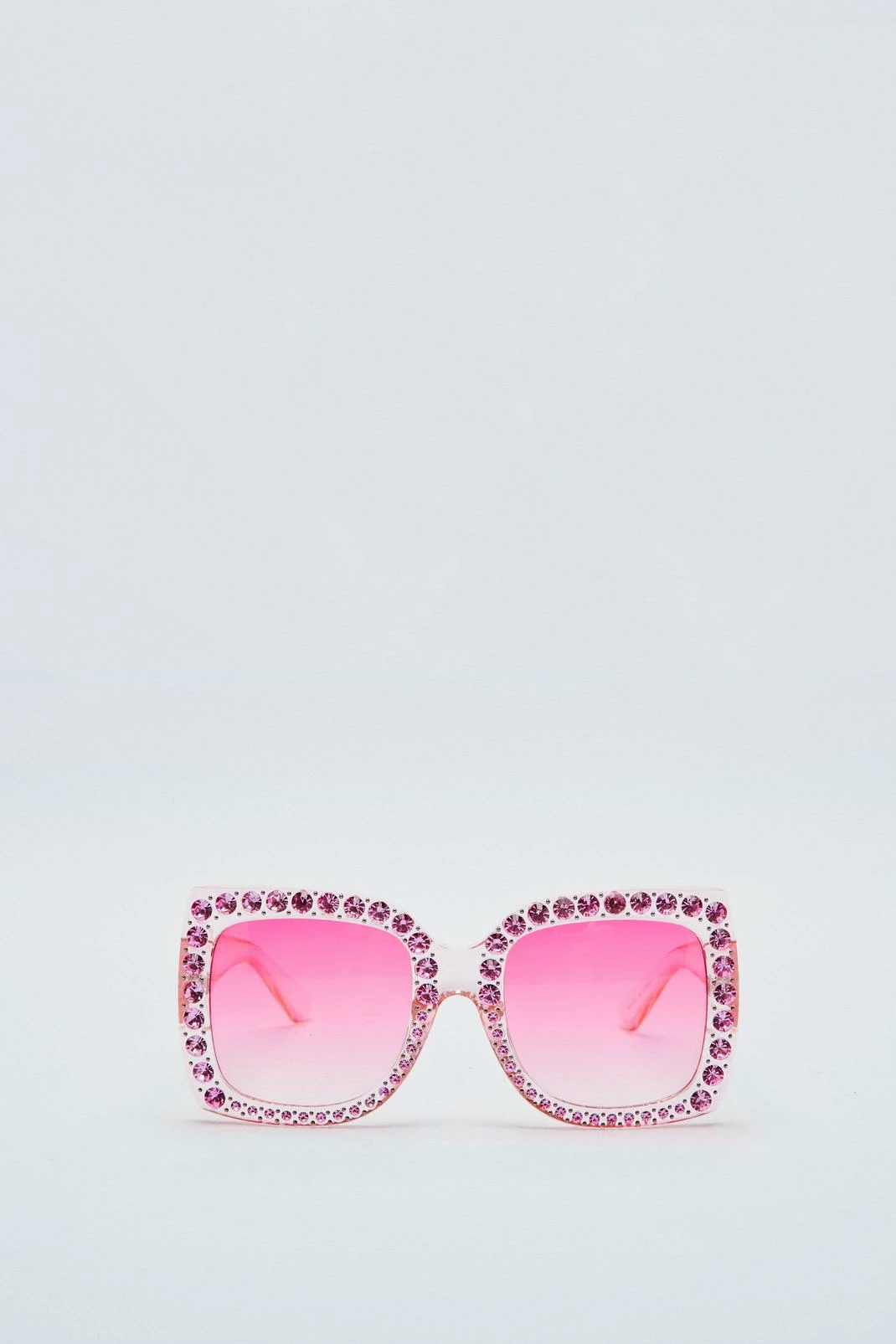 Diamante Oversized Color Lense Glasses 2 Diamante Oversized Color Lense Glasses - Image 2