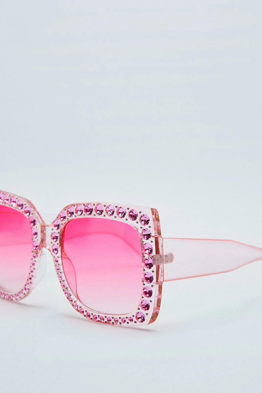Diamante Oversized Color Lense Glasses 3 Diamante Oversized Color Lense Glasses - Image 3