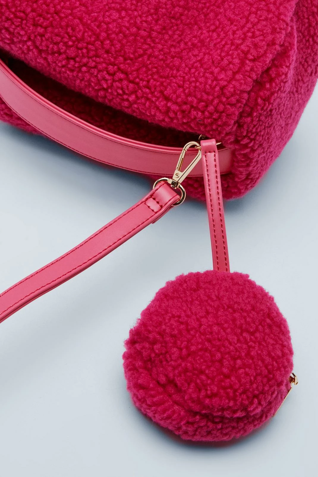 Faux Teddy Cross Body Bag 3 Faux Teddy Cross Body Bag - Image 3