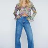 Floral Ruffle Chiffon Blouse