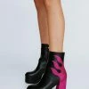 Glitter Flame Platform Boot