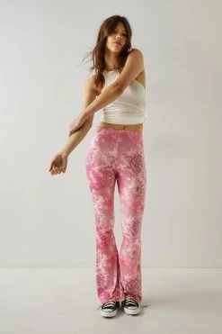Alternative view of Nasty Gal X Nick Fierro Tattoo Printed Flare Pants