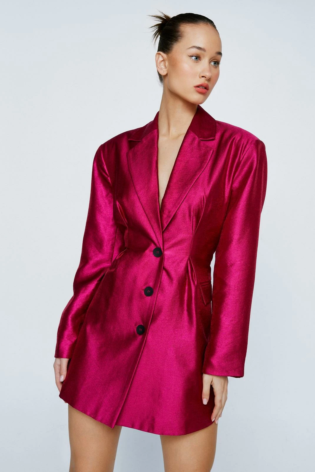 Petite Premium Tailored Blazer Dress 1 Petite Premium Tailored Blazer Dress