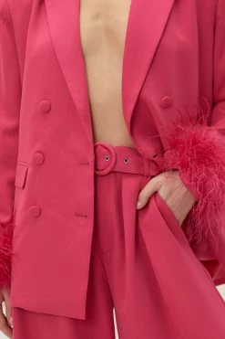 Pleated Wide Leg Belted Suit Pants 10 Pleated Wide Leg Belted Suit Pants -Nasty Gal Sales Store Sales womens pink pleated wide leg belted suit pants