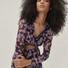 Abstract Spot Knot Front Mesh Top