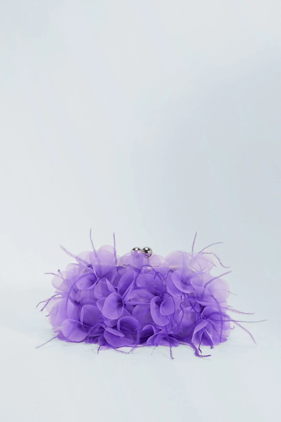Flower & Feather Bag And Corsage 2 Piece Set 2 Flower & Feather Bag And Corsage 2 Piece Set - Image 2
