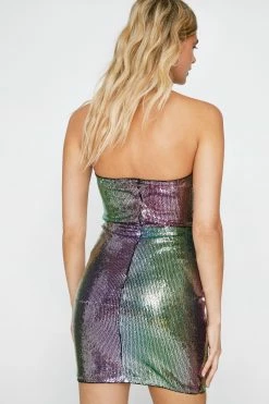 Ombre Sequin Ruched Bandeau Mini Dress 6 Ombre Sequin Ruched Bandeau Mini Dress -Nasty Gal Sales Store Sales womens purple ombre sequin ruched bandeau mini dress 2