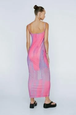 Petite Body Print Midi Dress -Nasty Gal Sales Store Sales womens purple petite body print midi dress 2