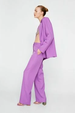 Premium Wide Leg Tailored Pants 19 Premium Wide Leg Tailored Pants -Nasty Gal Sales Store Sales womens purple premium wide leg tailored pants 3