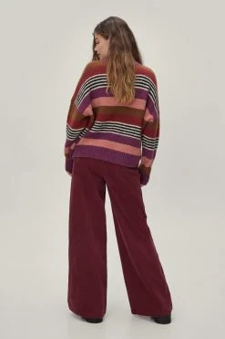 Premium Cord Wide Leg -Nasty Gal Sales Store Sales womens raspberry premium cord wide leg 2