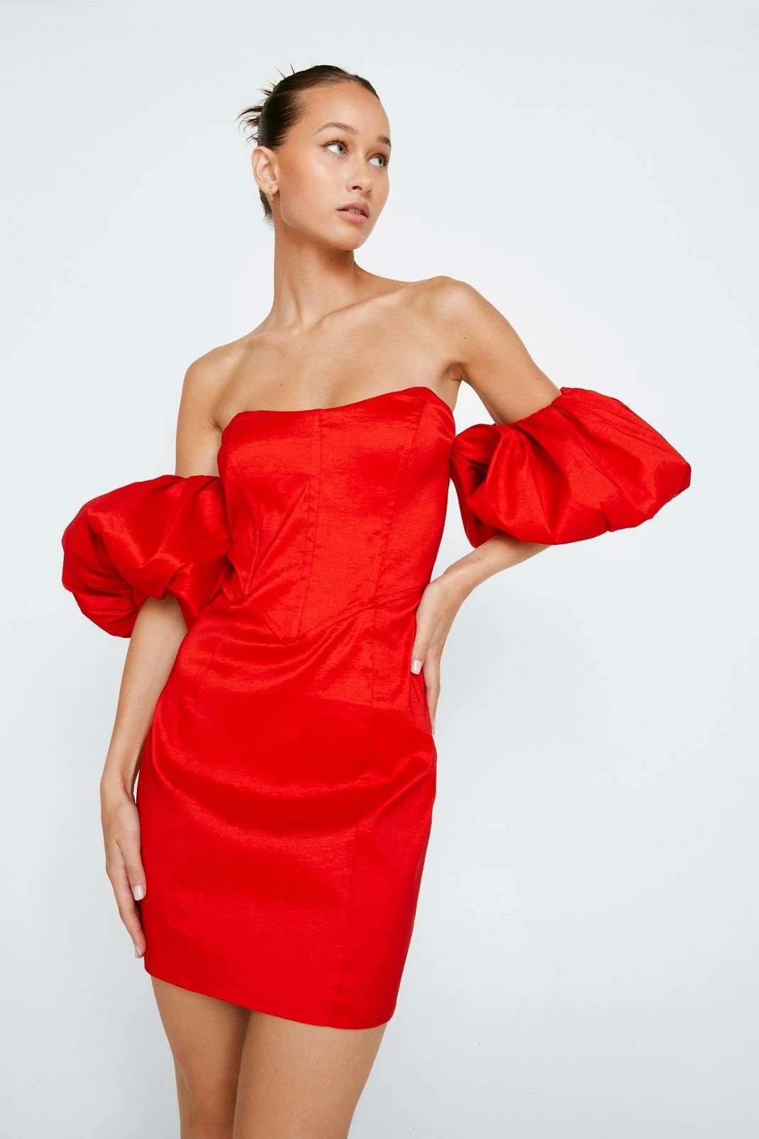 Bardot Taffeta Mini Dress 7 Bardot Taffeta Mini Dress - Image 7