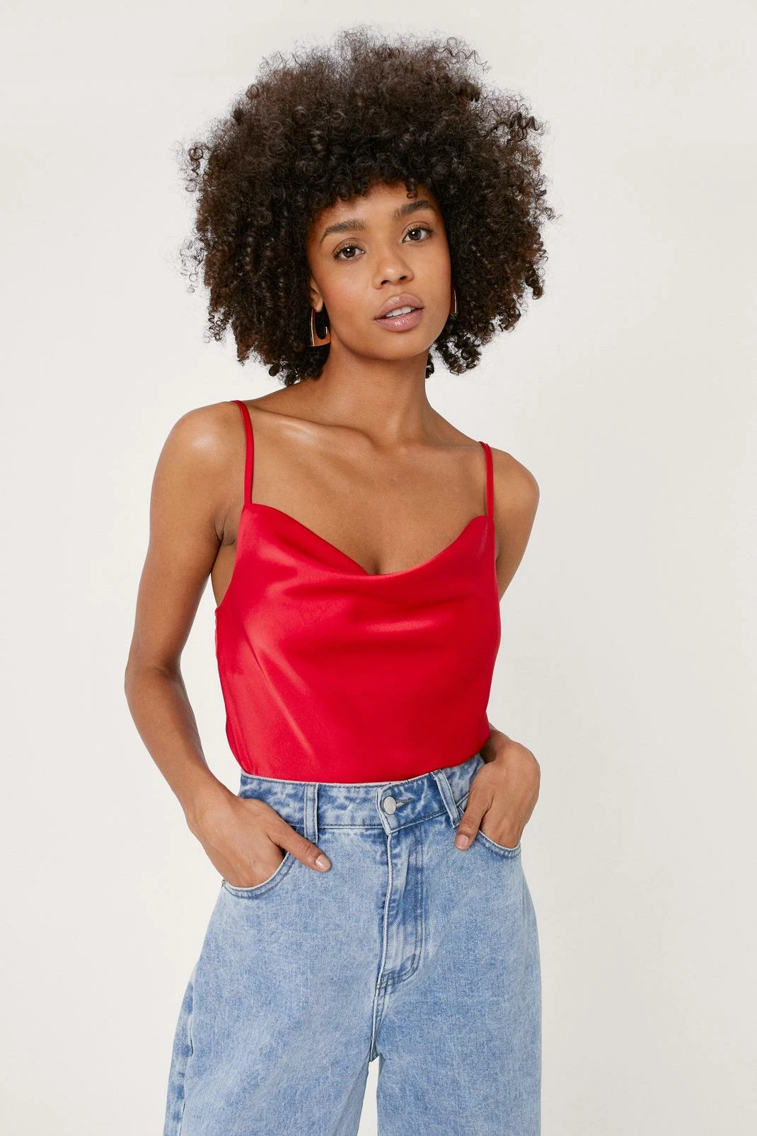 Satin Cowl Neck Cami 2 Satin Cowl Neck Cami - Image 2