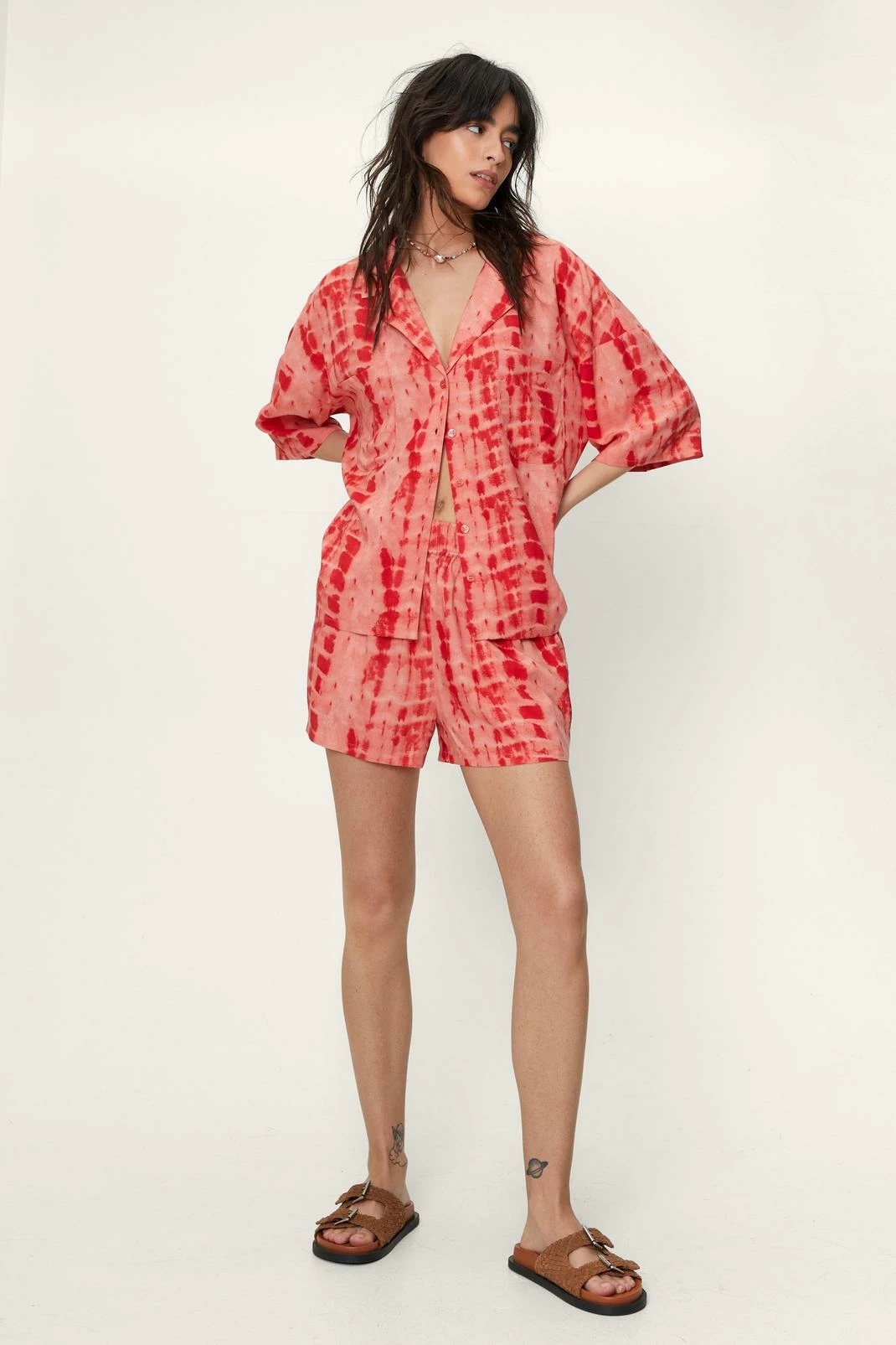 Tie Dye Short Sleeve Resort Shirt 1 Tie Dye Short Sleeve Resort Shirt