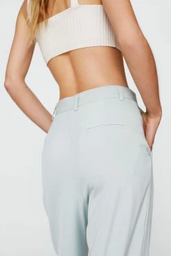 High Waisted Tailored Smart Pants -Nasty Gal Sales Store Sales womens sage high waisted tailored smart pants 1