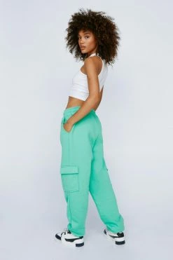 Tab Detail Utility Sweatpants -Nasty Gal Sales Store Sales womens sage tab detail utility sweatpants 2