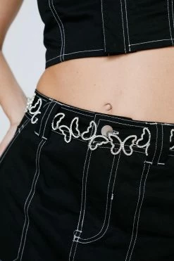 Diamante Butterfly Belt