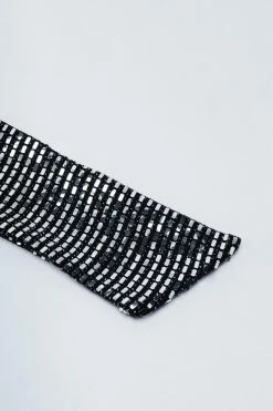 Metallic Mirror Skinny Scarf -Nasty Gal Sales Store Sales womens silver metallic mirror skinny scarf 2