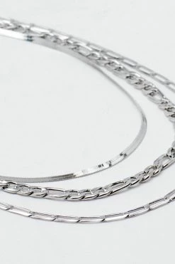 Multi Chain Layered Necklace 6 Multi Chain Layered Necklace -Nasty Gal Sales Store Sales womens silver multi chain layered necklace 2