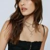 Multi Cross Chain Layered Necklace
