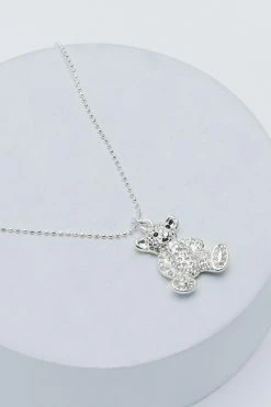 Sterling Silver Gummy Bear Necklace -Nasty Gal Sales Store Sales womens silver sterling silver gummy bear necklace 2